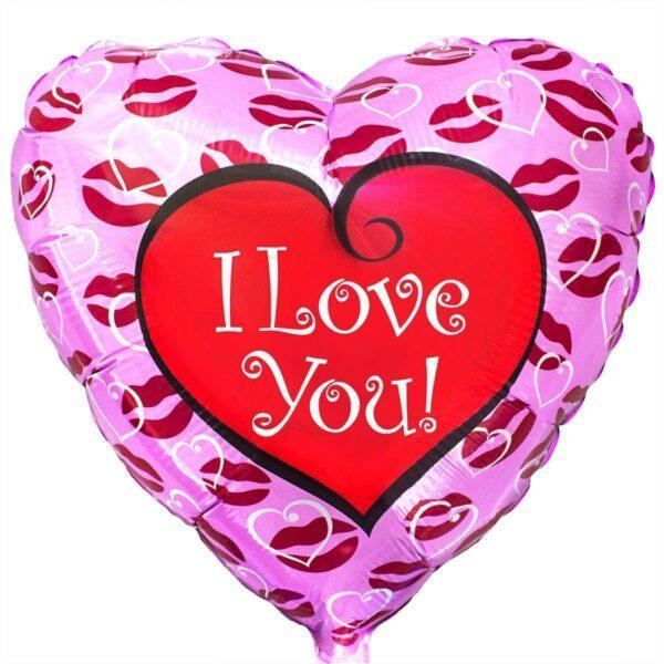 Фольгированный шар Сердце "I Love You!