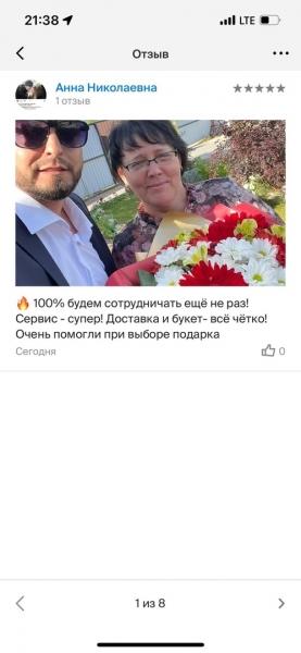 Сегодня поступил заказ от клиента Анны Николаевны из Казахстана, поздравляли именинницу Ирину..