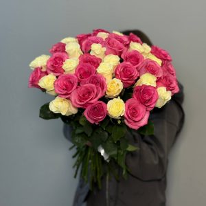 41 роза 60см сортов Лола и Мондиаль